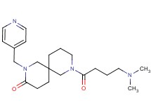 8-[4-(dimethylamino)butanoyl]-2-(4-pyridinylmethyl)-2,8-diazaspiro[5.5]undecan-3-one