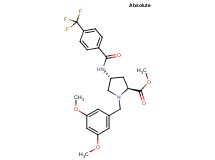 methyl (4R)-1-(3,5-dimethoxybenzyl)-4-{[4-(trifluoromethyl)benzoyl]amino}-L-prolinate