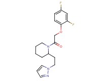 1-[(2,4-difluorophenoxy)acetyl]-2-[2-(1H-pyrazol-1-yl)ethyl]piperidine