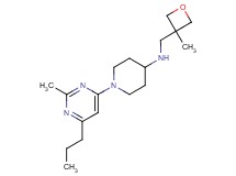 N-[(3-methyloxetan-3-yl)methyl]-1-(2-methyl-6-propylpyrimidin-4-yl)piperidin-4-amine