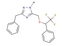 3-benzyl-5-[(2,2,2-trifluoro-1-phenylethoxy)methyl]-1H-1,2,4-triazole
