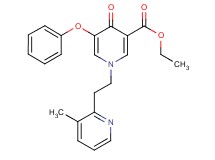 ethyl 1-[2-(3-methylpyridin-2-yl)ethyl]-4-oxo-5-phenoxy-1,4-dihydropyridine-3-carboxylate