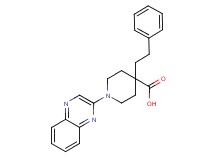 4-(2-phenylethyl)-1-quinoxalin-2-ylpiperidine-4-carboxylic acid