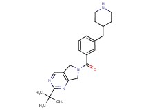 2-tert-butyl-6-[3-(4-piperidinylmethyl)benzoyl]-6,7-dihydro-5H-pyrrolo[3,4-d]pyrimidine