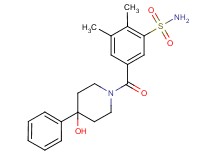 5-[(4-hydroxy-4-phenylpiperidin-1-yl)carbonyl]-2,3-dimethylbenzenesulfonamide