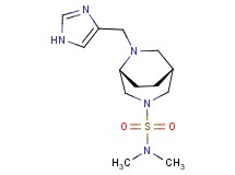 (1R*,5R*)-6-(1H-imidazol-4-ylmethyl)-N,N-dimethyl-3,6-diazabicyclo[3.2.2]nonane-3-sulfonamide