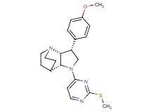 (3R*,3aR*,7aR*)-3-(4-methoxyphenyl)-1-[2-(methylthio)pyrimidin-4-yl]octahydro-4,7-ethanopyrrolo[3,2-b]pyridine
