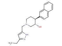 (3S*,4S*)-1-[(3-ethyl-1H-pyrazol-5-yl)methyl]-4-(2-naphthyl)piperidin-3-ol
