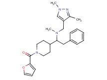 N-[(1,3-dimethyl-1H-pyrazol-4-yl)methyl]-1-[1-(2-furoyl)-4-piperidinyl]-N-methyl-2-phenylethanamine