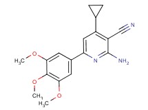 2-amino-4-cyclopropyl-6-(3,4,5-trimethoxyphenyl)nicotinonitrile