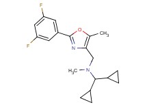 (dicyclopropylmethyl){[2-(3,5-difluorophenyl)-5-methyl-1,3-oxazol-4-yl]methyl}methylamine