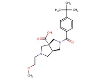 (3aR*,6aR*)-2-(4-tert-butylbenzoyl)-5-(2-methoxyethyl)hexahydropyrrolo[3,4-c]pyrrole-3a(1H)-carboxylic acid