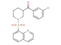 (3-chlorophenyl)[1-(8-quinolinylsulfonyl)-3-piperidinyl]methanone