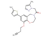 9-(3-butyn-1-yloxy)-4-[(5-methyl-1H-pyrazol-1-yl)acetyl]-7-(5-methyl-2-thienyl)-2,3,4,5-tetrahydro-1,4-benzoxazepine