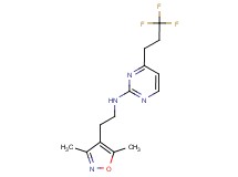 N-[2-(3,5-dimethylisoxazol-4-yl)ethyl]-4-(3,3,3-trifluoropropyl)pyrimidin-2-amine