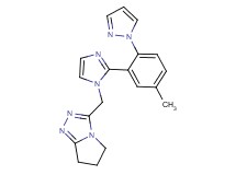 3-({2-[5-methyl-2-(1H-pyrazol-1-yl)phenyl]-1H-imidazol-1-yl}methyl)-6,7-dihydro-5H-pyrrolo[2,1-c][1,2,4]triazole