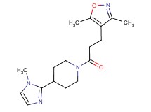1-[3-(3,5-dimethylisoxazol-4-yl)propanoyl]-4-(1-methyl-1H-imidazol-2-yl)piperidine