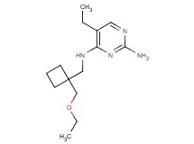 N~4~-{[1-(ethoxymethyl)cyclobutyl]methyl}-5-ethylpyrimidine-2,4-diamine