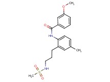 3-methoxy-N-(4-methyl-2-{3-[(methylsulfonyl)amino]propyl}phenyl)benzamide