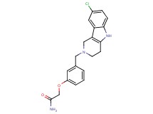 2-{3-[(8-chloro-1,3,4,5-tetrahydro-2H-pyrido[4,3-b]indol-2-yl)methyl]phenoxy}acetamide
