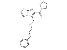 (3-phenylpropyl){[6-(1-pyrrolidinylcarbonyl)imidazo[2,1-b][1,3]thiazol-5-yl]methyl}amine
