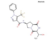 N-{(3S,7S,8aS)-3-[(1R)-1-hydroxyethyl]-1,4-dioxooctahydropyrrolo[1,2-a]pyrazin-7-yl}-1-phenyl-5-(trifluoromethyl)-1H-pyrazole-4-carboxamide