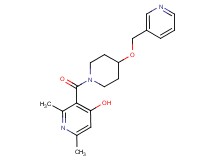 2,6-dimethyl-3-{[4-(3-pyridinylmethoxy)-1-piperidinyl]carbonyl}-4-pyridinol