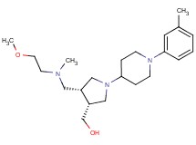 {(3R*,4R*)-4-{[(2-methoxyethyl)(methyl)amino]methyl}-1-[1-(3-methylphenyl)piperidin-4-yl]pyrrolidin-3-yl}methanol