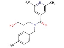 N-(3-hydroxypropyl)-2,6-dimethyl-N-(4-methylbenzyl)isonicotinamide