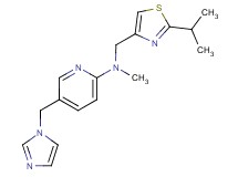 5-(1H-imidazol-1-ylmethyl)-N-[(2-isopropyl-1,3-thiazol-4-yl)methyl]-N-methyl-2-pyridinamine