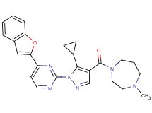 1-({1-[4-(1-benzofuran-2-yl)-2-pyrimidinyl]-5-cyclopropyl-1H-pyrazol-4-yl}carbonyl)-4-methyl-1,4-diazepane