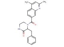 3-benzyl-4-[(2,4-dimethylquinolin-7-yl)carbonyl]piperazin-2-one