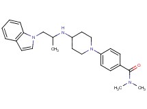 4-(4-{[2-(1H-indol-1-yl)-1-methylethyl]amino}-1-piperidinyl)-N,N-dimethylbenzamide