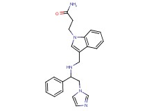 3-[3-({[2-(1H-imidazol-1-yl)-1-phenylethyl]amino}methyl)-1H-indol-1-yl]propanamide