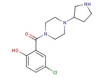 4-chloro-2-[(4-pyrrolidin-3-ylpiperazin-1-yl)carbonyl]phenol