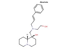 (1R,9aR)-1-({(2-hydroxyethyl)[(2E)-3-phenylprop-2-en-1-yl]amino}methyl)octahydro-2H-quinolizin-1-ol