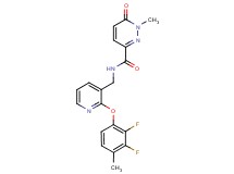 N-{[2-(2,3-difluoro-4-methylphenoxy)pyridin-3-yl]methyl}-1-methyl-6-oxo-1,6-dihydropyridazine-3-carboxamide