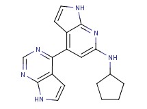 N-cyclopentyl-4-(7H-pyrrolo[2,3-d]pyrimidin-4-yl)-1H-pyrrolo[2,3-b]pyridin-6-amine