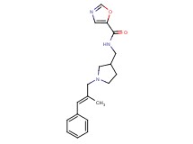 N-({1-[(2E)-2-methyl-3-phenylprop-2-en-1-yl]pyrrolidin-3-yl}methyl)-1,3-oxazole-5-carboxamide