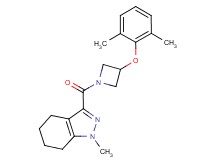 3-{[3-(2,6-dimethylphenoxy)-1-azetidinyl]carbonyl}-1-methyl-4,5,6,7-tetrahydro-1H-indazole