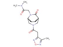 N,N-dimethyl-2-{(1S*,5R*)-3-[(4-methyl-1,2,5-oxadiazol-3-yl)acetyl]-7-oxo-3,6-diazabicyclo[3.2.2]non-6-yl}acetamide