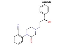 2-{4-[(3S)-3-hydroxy-3-phenylpropyl]-2-oxo-1-piperazinyl}benzonitrile