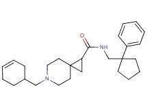 6-(3-cyclohexen-1-ylmethyl)-N-[(1-phenylcyclopentyl)methyl]-6-azaspiro[2.5]octane-1-carboxamide