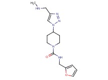 N-(2-furylmethyl)-4-{4-[(methylamino)methyl]-1H-1,2,3-triazol-1-yl}-1-piperidinecarboxamide