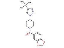 1-(1,3-benzodioxol-5-ylcarbonyl)-4-(4-tert-butyl-1H-1,2,3-triazol-1-yl)piperidine