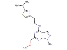 N-[2-(2-isopropyl-1,3-thiazol-4-yl)ethyl]-6-(methoxymethyl)-1-methyl-1H-pyrazolo[3,4-d]pyrimidin-4-amine