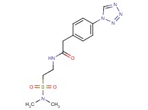 N-{2-[(dimethylamino)sulfonyl]ethyl}-2-[4-(1H-tetrazol-1-yl)phenyl]acetamide