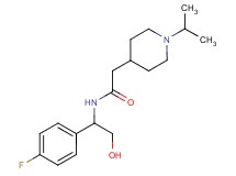 N-[1-(4-fluorophenyl)-2-hydroxyethyl]-2-(1-isopropyl-4-piperidinyl)acetamide