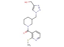 {1-[(1-{[2-(methylthio)-3-pyridinyl]carbonyl}-3-piperidinyl)methyl]-1H-1,2,3-triazol-4-yl}methanol