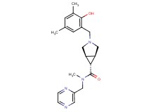 (1R*,5S*,6r)-3-(2-hydroxy-3,5-dimethylbenzyl)-N-methyl-N-(pyrazin-2-ylmethyl)-3-azabicyclo[3.1.0]hexane-6-carboxamide